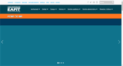 Desktop Screenshot of entrenos.eafit.edu.co